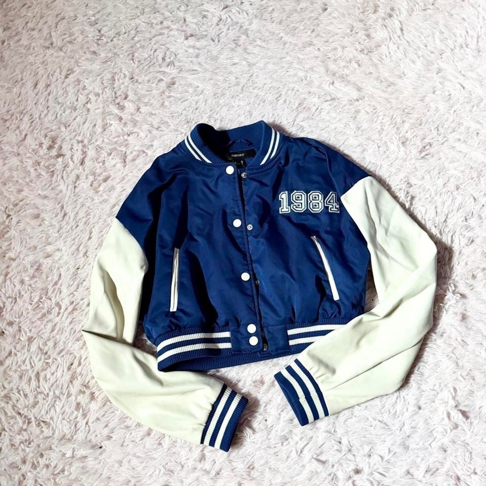 Varsity Football Sportswear Campus Letterman Jacket Womens XS Preppy Streetwear